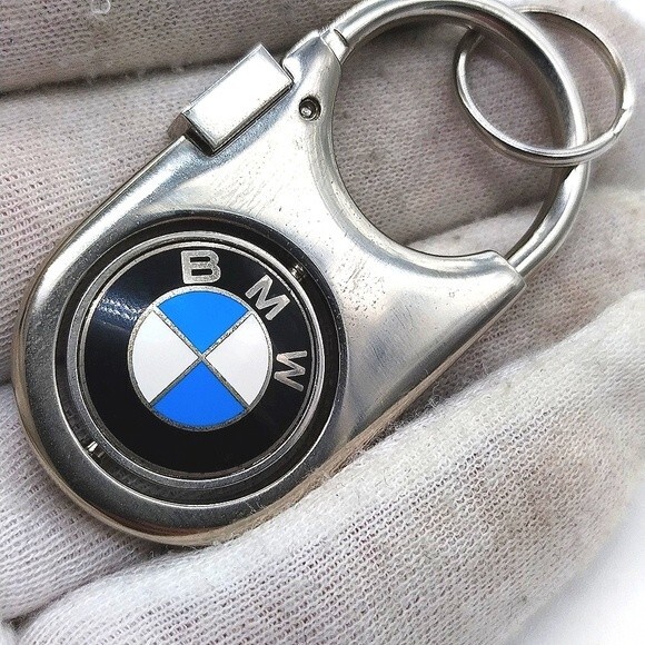COPY - Authentic BMW Keychain Key Fob in Stainless Steel with spinning logo-OEM - Picture 2 of 5